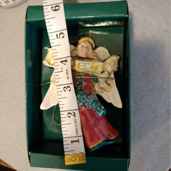 Fitz & Floyd Heirloom Collection Angel Ornament NOEL Christmas Holiday NEW - Picture 4 of 5